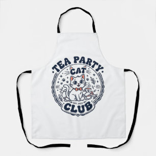 Tablier Chemise de l'amant de chat de thé Party - Chat de