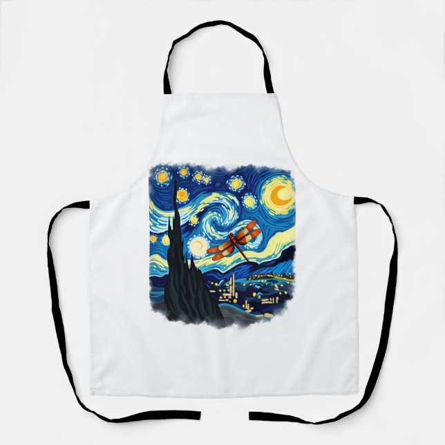 Tablier Chemise de libellule artistique Serre de libellule (Recto)