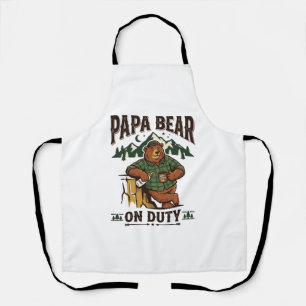 Tablier Chemise de papa ours en service pour la fête des p