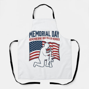 Tablier Chemise de Soldat Patriotique Jour de la Mémoire H