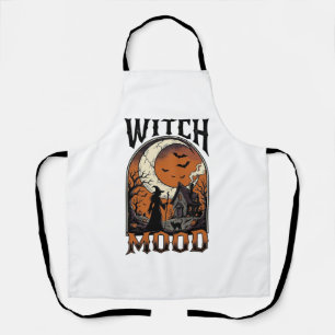 Tablier Chemise de sorcière Halloween Design de Lune Hanté