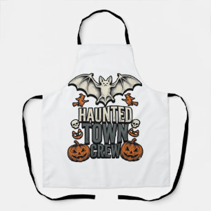 Tablier Chemise de ville hantée Vintage Halloween Chauve-s