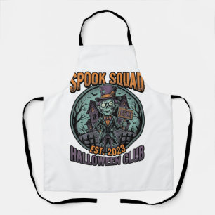 Tablier Chemise de zombie Halloween drôle de l'équipe Spoo