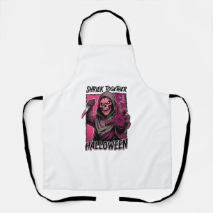 Tablier Chemise d'horreur vintage avec découpe de tueur Ha
