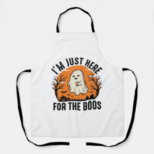 Tablier Chemise drôle de fantôme d'Halloween juste ici pou
