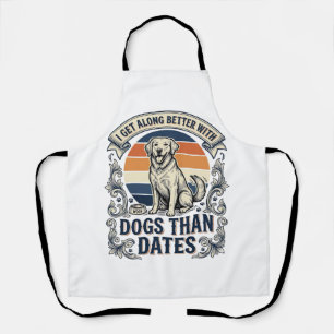 Tablier Chemise drôle pour amateur de chien Citation de gr