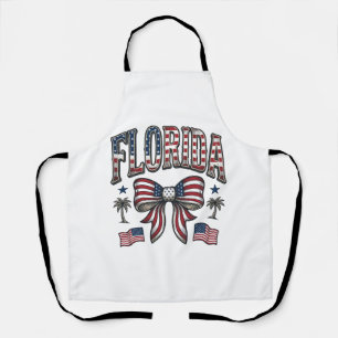 Tablier Chemise du 4 juillet à nœud vintage de la Floride 
