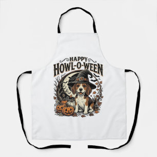 Tablier Chemise Halloween Chapeau De Sorcière Beagle Joyeu