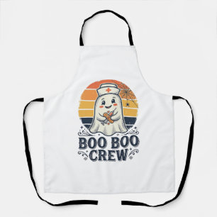 Tablier Chemise Halloween Fantôme Infirmière Mignonne Boo 