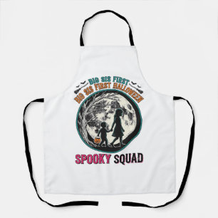 Tablier Chemise Halloween Grande Sœur pour sa première sai