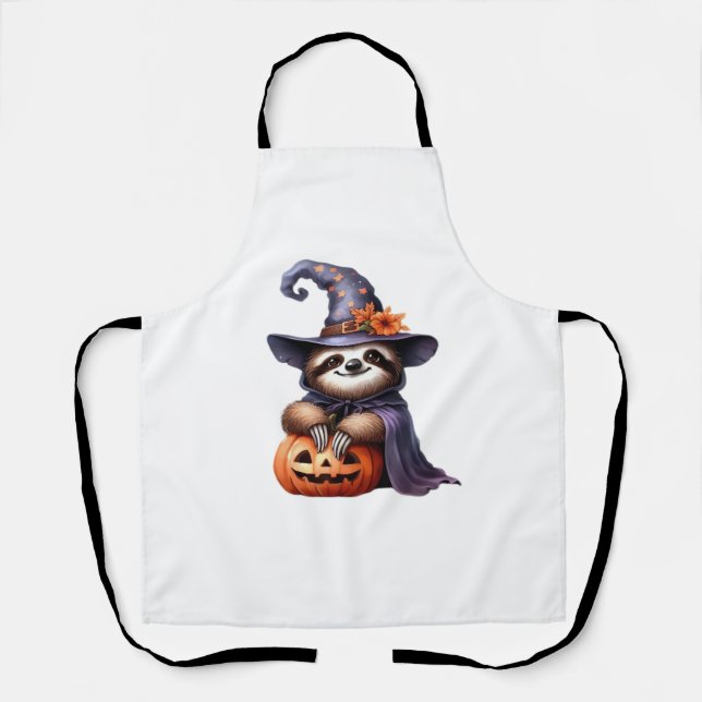 Tablier Chemise T classique Sloth Halloween (Recto)