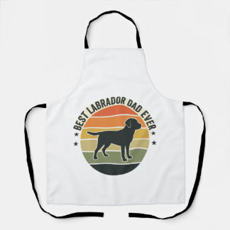 Tablier Chemise vectorielle de chien de papa Labrador au c