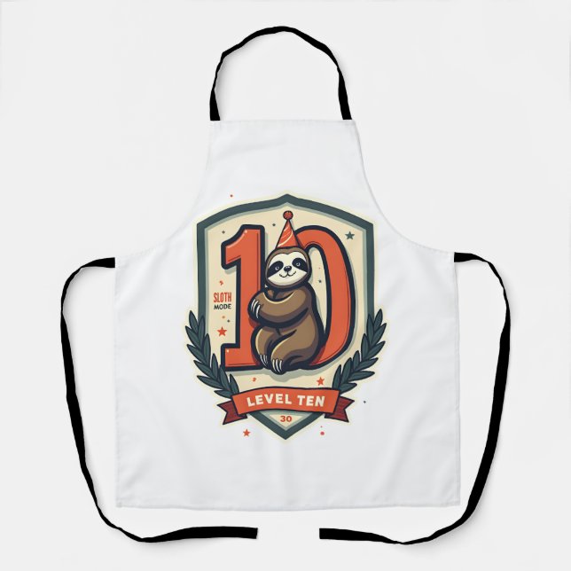 Tablier Chemise vintage coucher de soleil pour les 10 ans  (Recto)