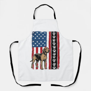 Tablier Chemise vintage patriotique empreinte de patte de 