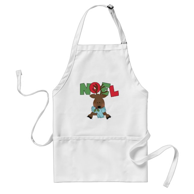 Tablier Chemises et cadeaux Reindeer Noel (Devant)