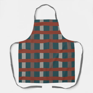 Tablier Chèques en plaid colorés pour les cuisinières à gr
