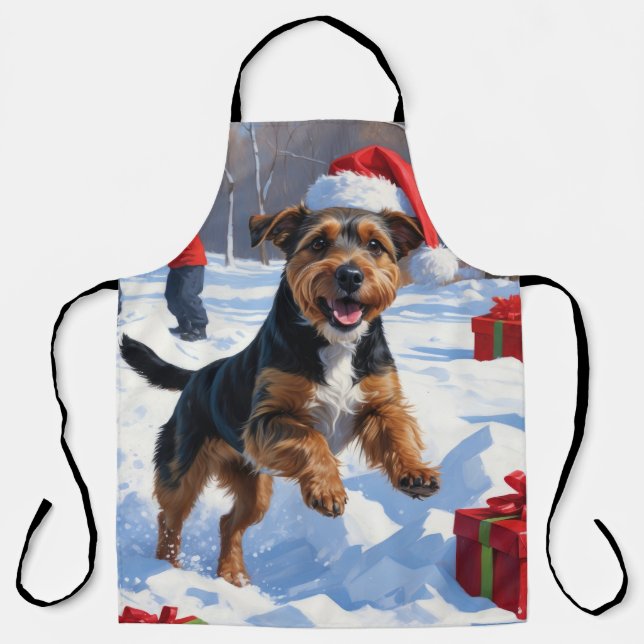 Tablier Chesapeake Bay Retriever Neige avec Casquette de N (Recto)