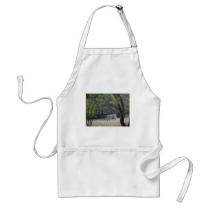 Tablier Cheval blanc dans les arbres