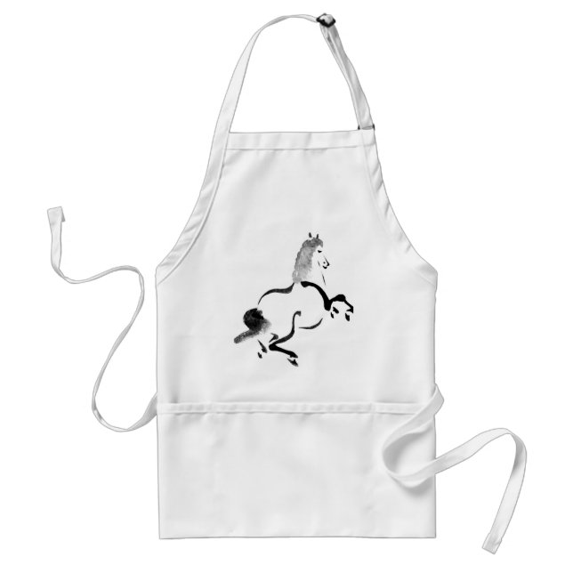 Tablier Cheval chinois vintage (Devant)