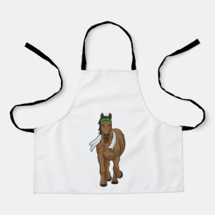 Tablier Cheval comme coureur avec serviette