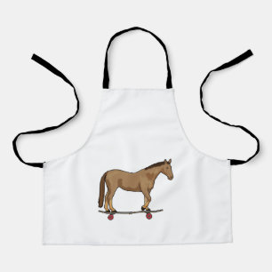 Tablier Cheval comme patineur sur skateboard
