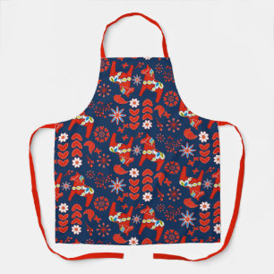 Tablier Cheval Dala Scandinave Bleu