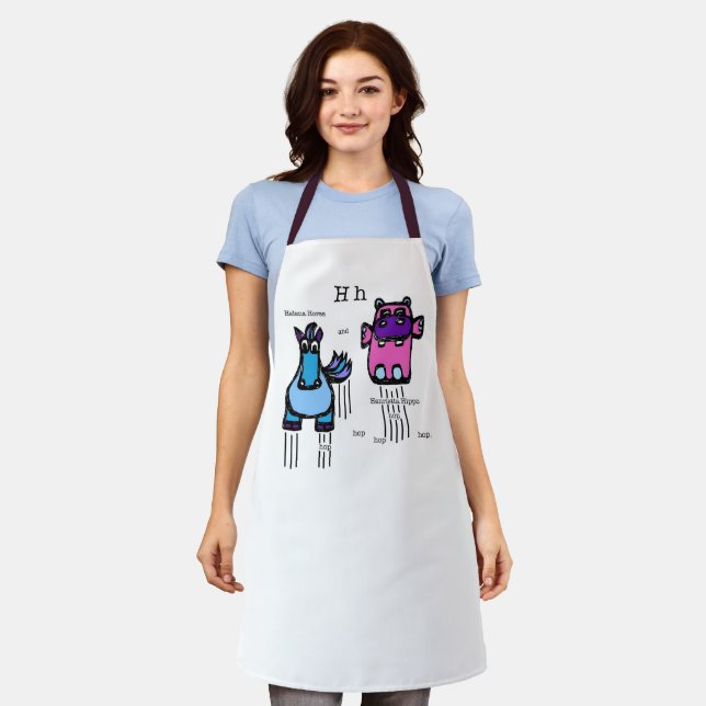 Tablier Cheval et Hippo (Porté)