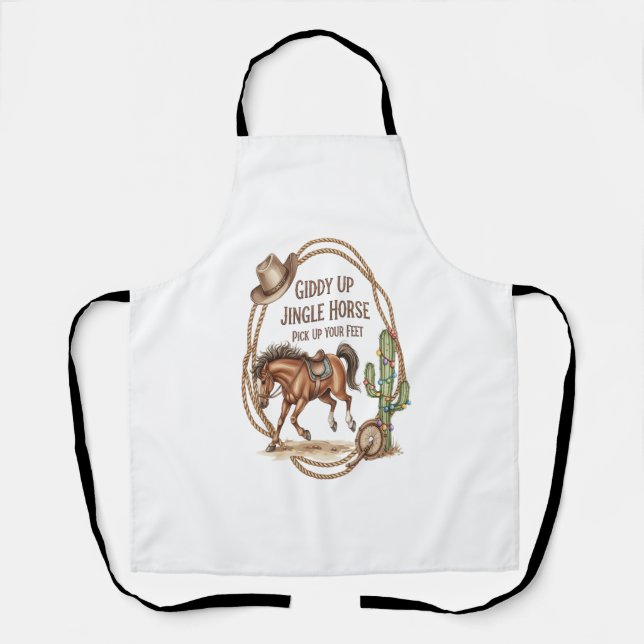 Tablier Cheval Jingle Giddy Up (Recto)