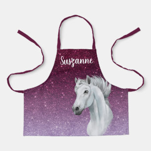Tablier Cheval Lover Parties scintillant look Monogram Aqu