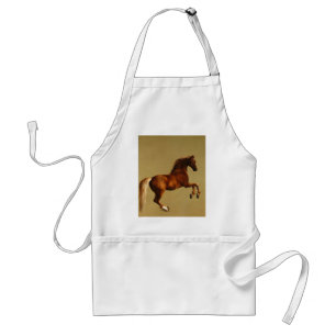 TABLIER CHEVAL ROUGE