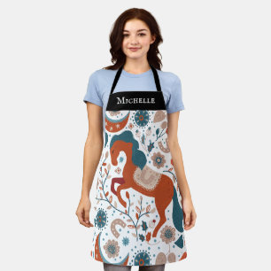 Tablier Cheval Scandinave personnalisé mignon