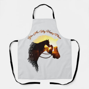 Tablier Cheval Tu Es Mon Endroit Heureux Cheval Lover Femm