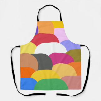 Tablier Chevauchement des échelles cercles motif