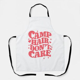 Tablier Cheveux de camping, on s'en fiche, filles de campi