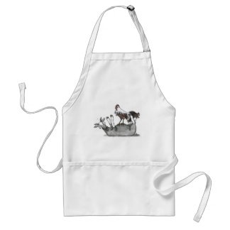 Tablier Chèvre et poulet de évanouissement