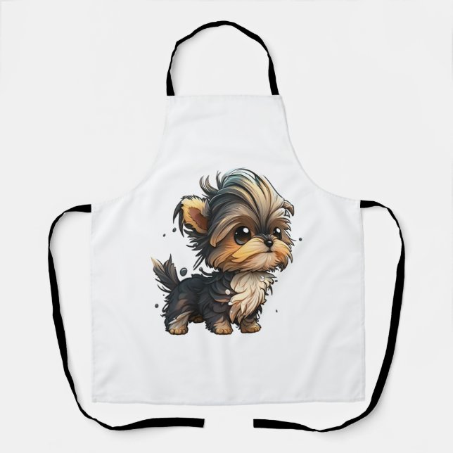 Tablier Chibi Yorkshire Terrier (Recto)
