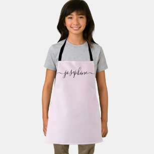 Tablier Chic Elegant Modern script Nom