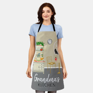 Tablier Chic et élégant "La cuisine de grand-mère"
