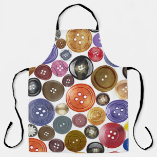 Tablier Chic sans couture : ensemble de boutons haute réso
