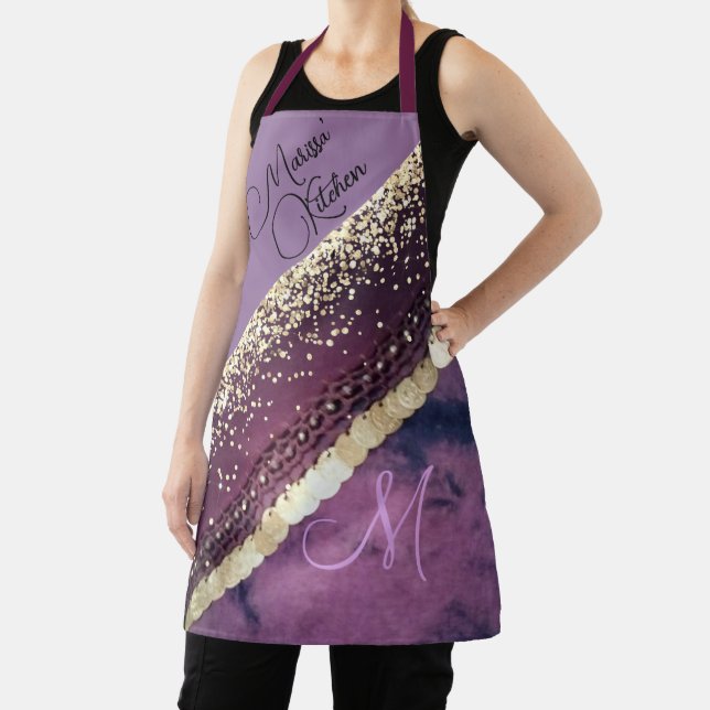 Tablier Chic Tie Dye Monogram Pièce Écharpe Hip (Insitu)