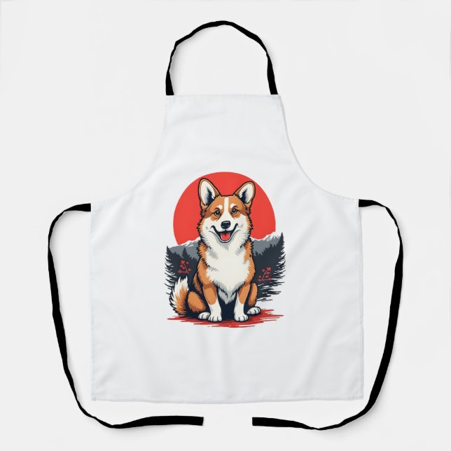 Tablier Chien Akita Inu (Recto)