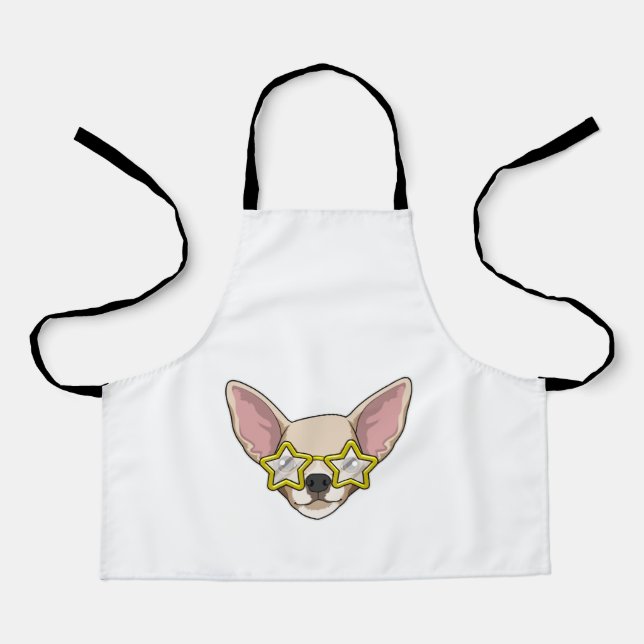 Tablier Chien avec lunettes de soleil (Recto)