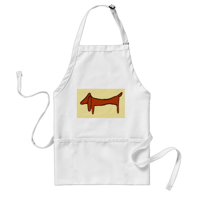 Tablier Chien Brown, Dachshund (Devant)