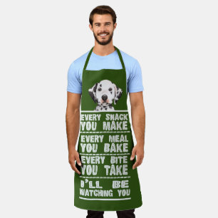 Tablier Chien dalmate Chaque Snack Que Vous Cuisez
