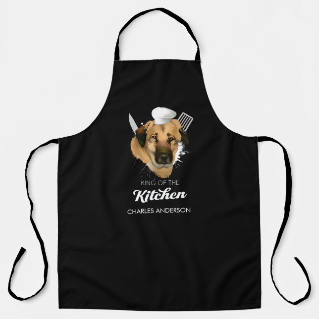 Tablier Chien de Berger Anatolien Roi de la Cuisine de cui (Recto)