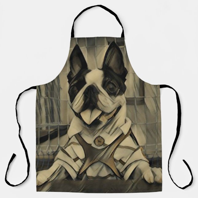 Tablier Chien de Boston (Recto)