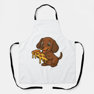 Tablier Chien de dessin animé mignon dachshund amateur de 