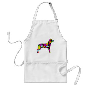Tablier chien de mosaïque