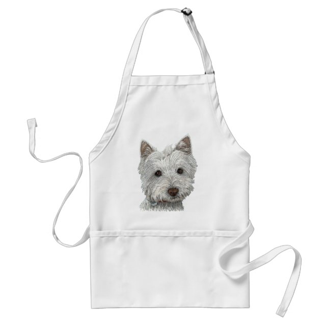 Tablier Chien de Westie (Devant)