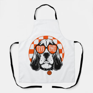 Tablier Chien Hound Tennessee Orange Blanc Rocky Top TN